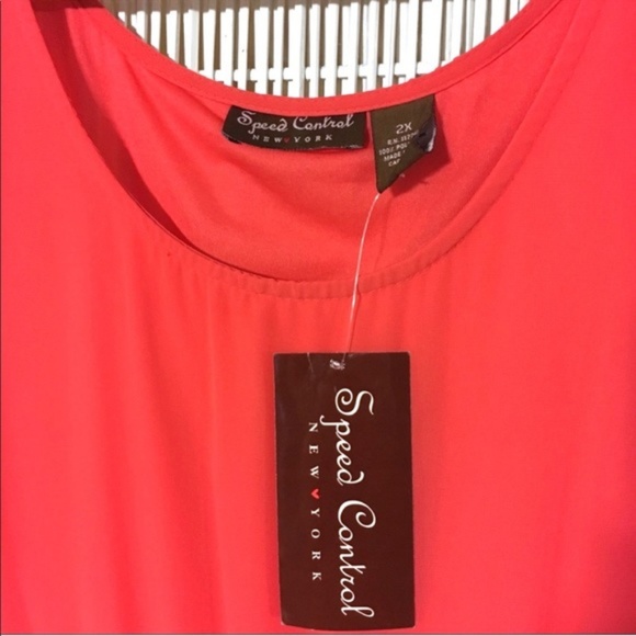 Speed Control Tulip Hem Sleeveless Chiffon Dress - Picture 2 of 3